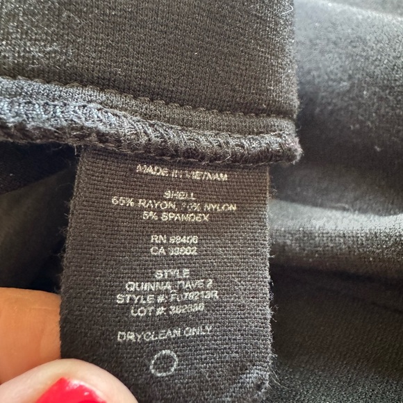 Theory Quinna Rave Black Pants Size Large - Picture 4 of 5